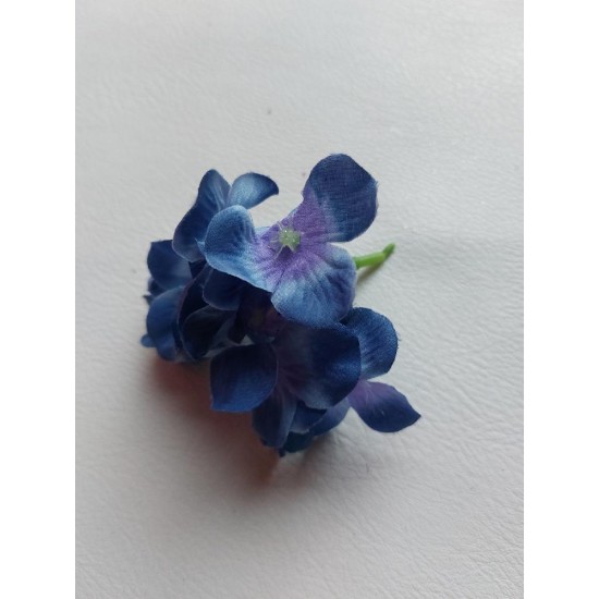 Мини гортензия 8 см цв. синий, цена за шт